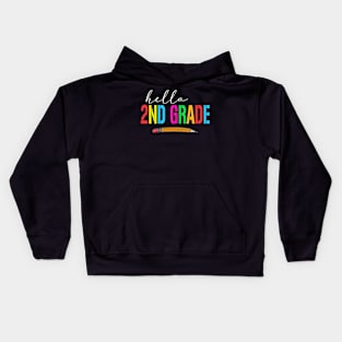 Hello 2nd grade Kids Hoodie